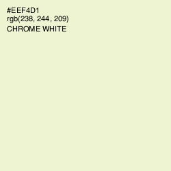 #EEF4D1 - Chrome White Color Image